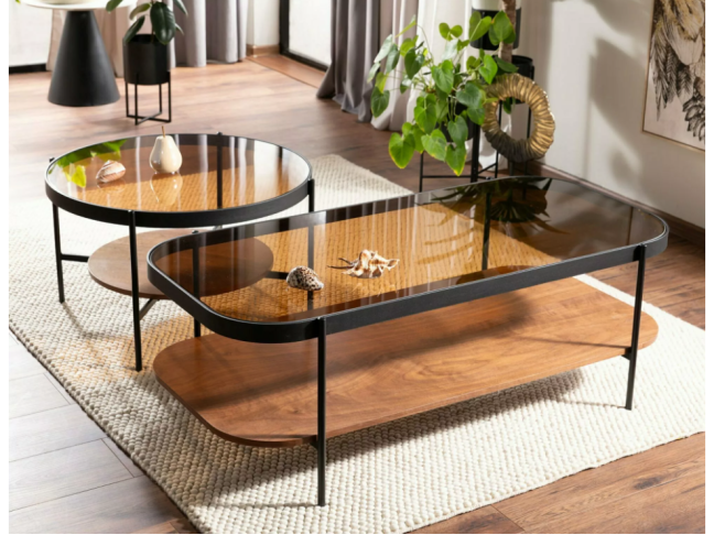 Stiklinis kavos staliukas PRIMA B 5 Stiklinis kavos staliukas PRIMA B 5