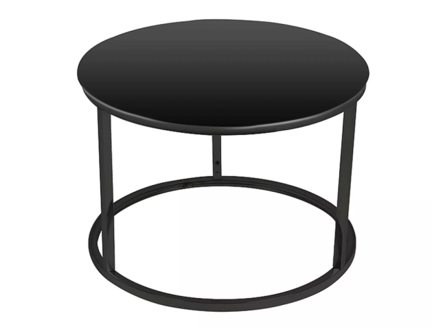 Stiklinis kavos staliukų rinkinys ATLANTA D 3 Stiklinis kavos staliukų rinkinys ATLANTA D 3