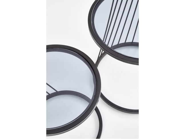 Stiklinis kavos staliukų rinkinys ANTILLA 5 Stiklinis kavos staliukų rinkinys ANTILLA 5