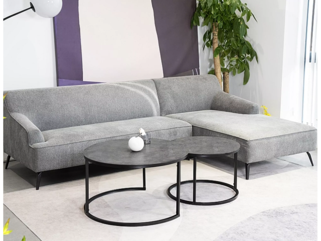 Stiklinis kavos staliukų rinkinys ATLANTA A 3