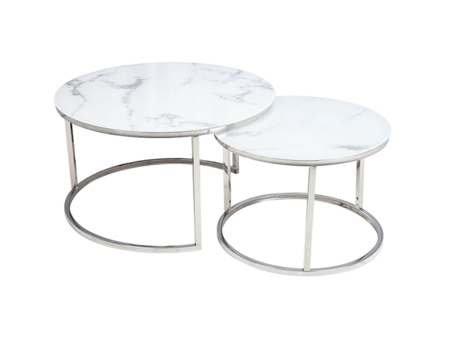 Stiklinis kavos staliukų rinkinys ATLANTA B 1