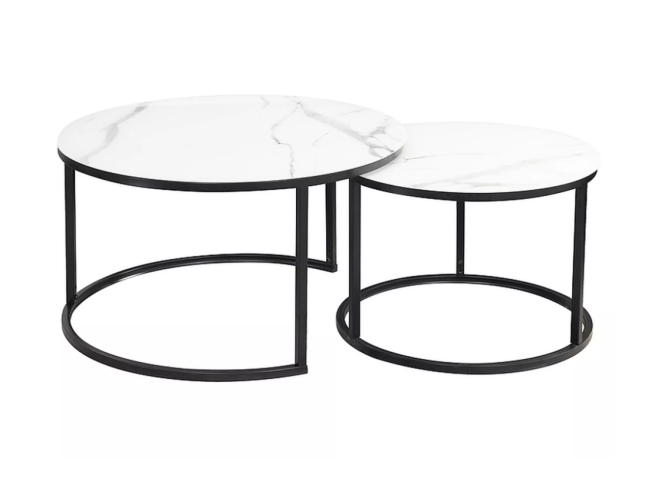 Stiklinis kavos staliukų rinkinys ATLANTA C 1