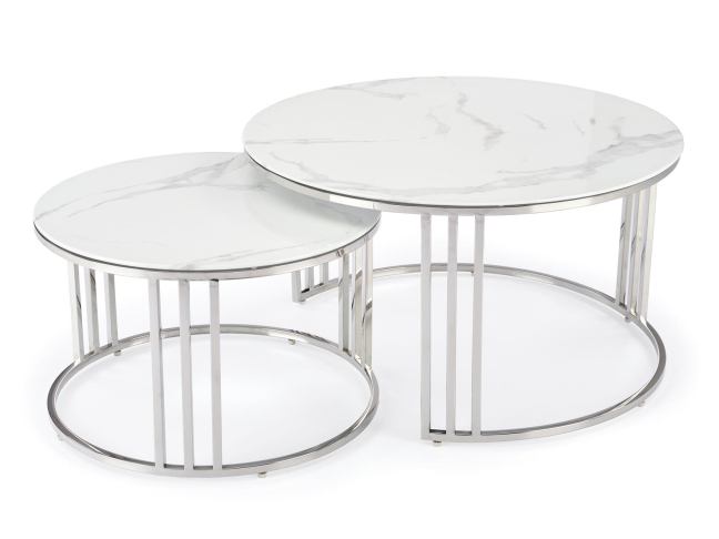 Stiklinis kavos staliukų rinkinys MERCURY 2