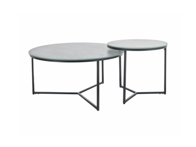 Stiklinis kavos staliukų rinkinys PALERMO II Stiklinis kavos staliukų rinkinys PALERMO II