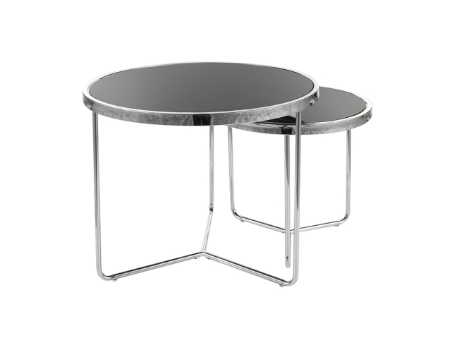 Stiklinis kavos staliukų rinkinys SALVA Stiklinis kavos staliukų rinkinys SALVA