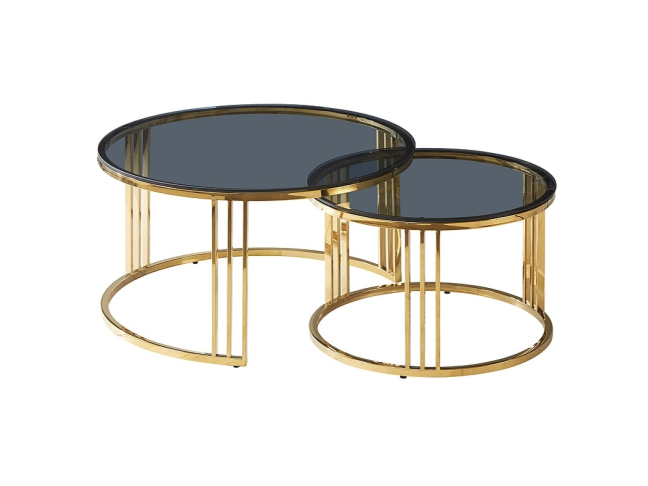 Stiklinis kavos staliukų rinkinys VIENNA