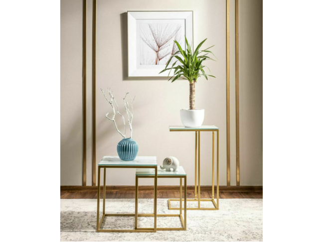 Stiklinis šoninis staliukas SYMPHONY G 1