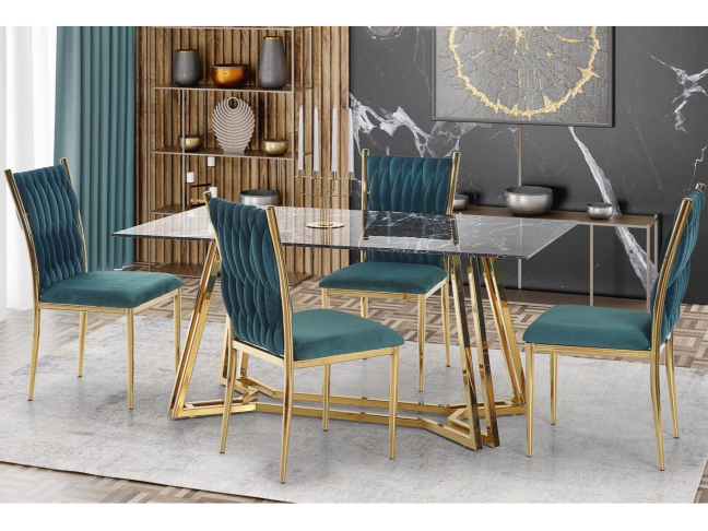 Stiklinis valgomojo stalas KONAMI Stiklinis valgomojo stalas KONAMI