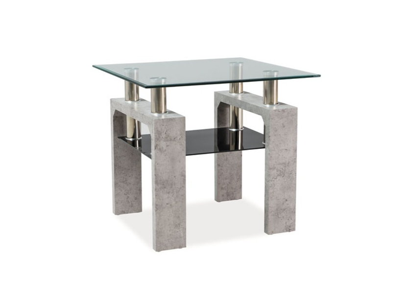 Stiklinis kavos staliukas LISA D Stiklinis kavos staliukas LISA D