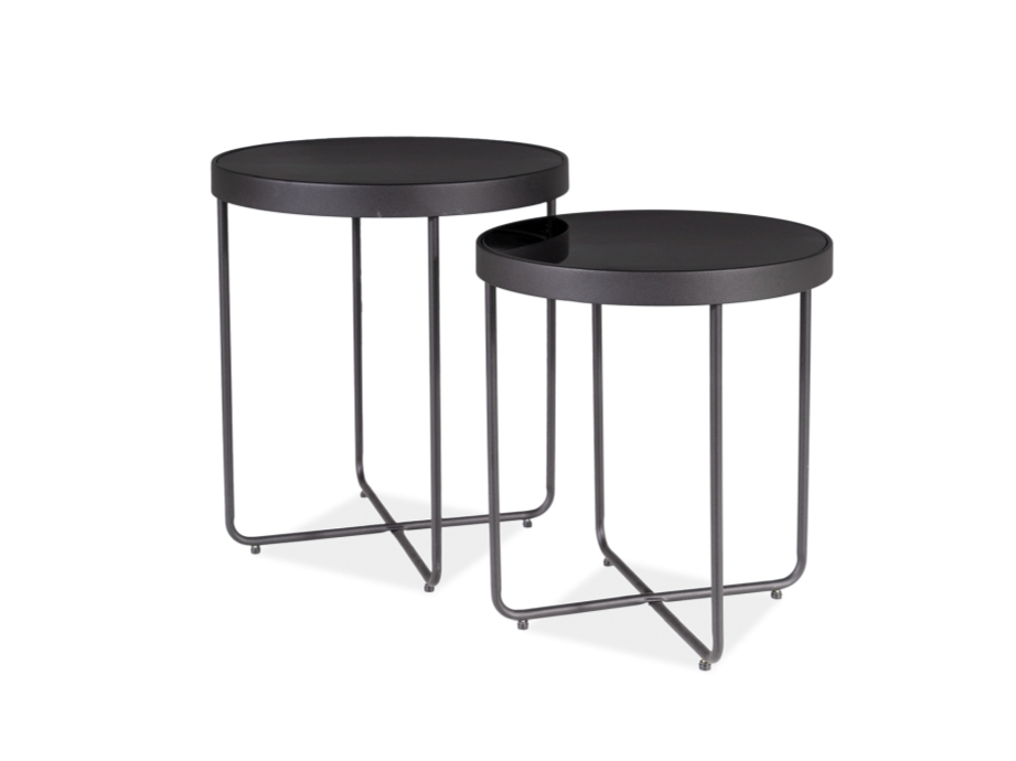 Stiklinis kavos staliukų rinkinys ATENA