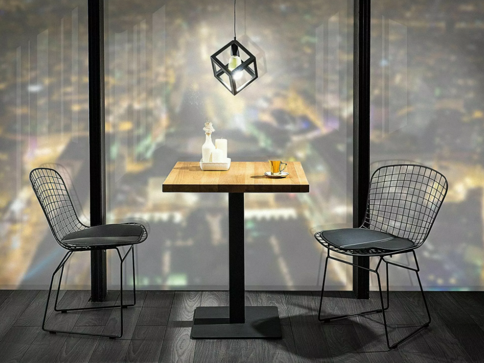 Stalas PURO 70x70 ĄŽUOLAS