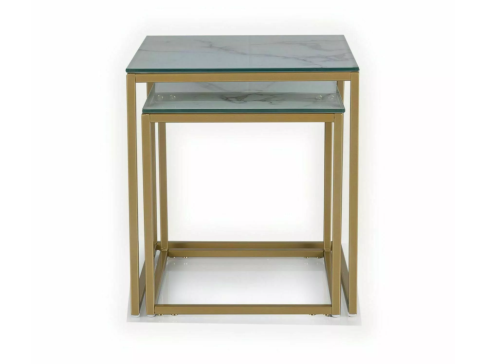 Stiklinis kavos staliukų rinkinys GLORIA II 1