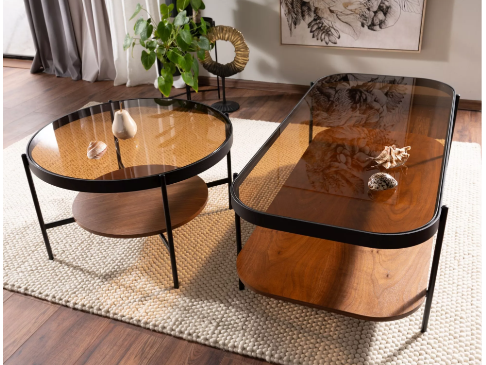 Stiklinis kavos staliukas PRIMA B 4 Stiklinis kavos staliukas PRIMA B 4