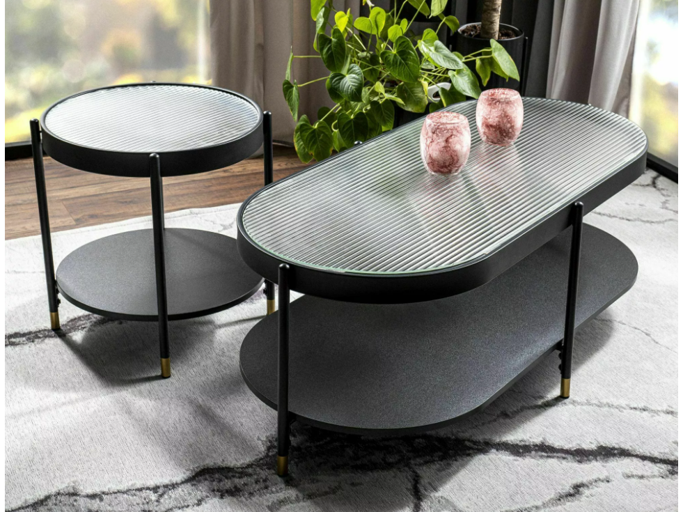 Stiklinis žurnalinis staliukas LAGUNA B 2 Stiklinis žurnalinis staliukas LAGUNA B 2