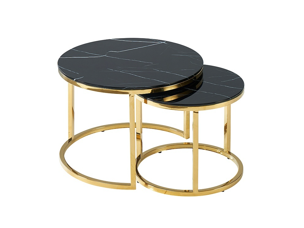 Stiklinis kavos staliukų rinkinys MUSE II Stiklinis kavos staliukų rinkinys MUSE II