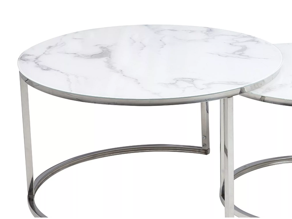 Stiklinis kavos staliukų rinkinys ATLANTA B 4