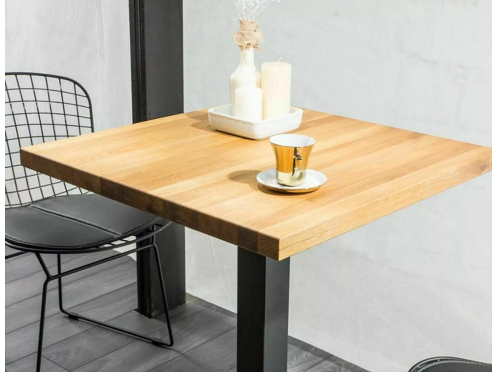 Stalas PURO 70x70 ĄŽUOLAS 2