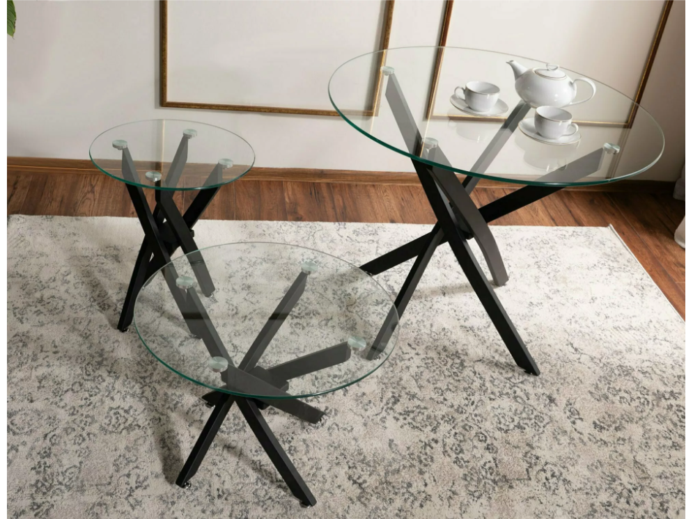 Stiklinis kavos staliukas AGIS A 2 Stiklinis kavos staliukas AGIS A 2