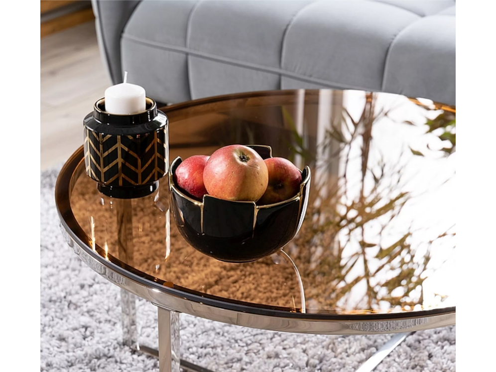 Stiklinis kavos staliukas CRYSTAL B 4 Stiklinis kavos staliukas CRYSTAL B 4