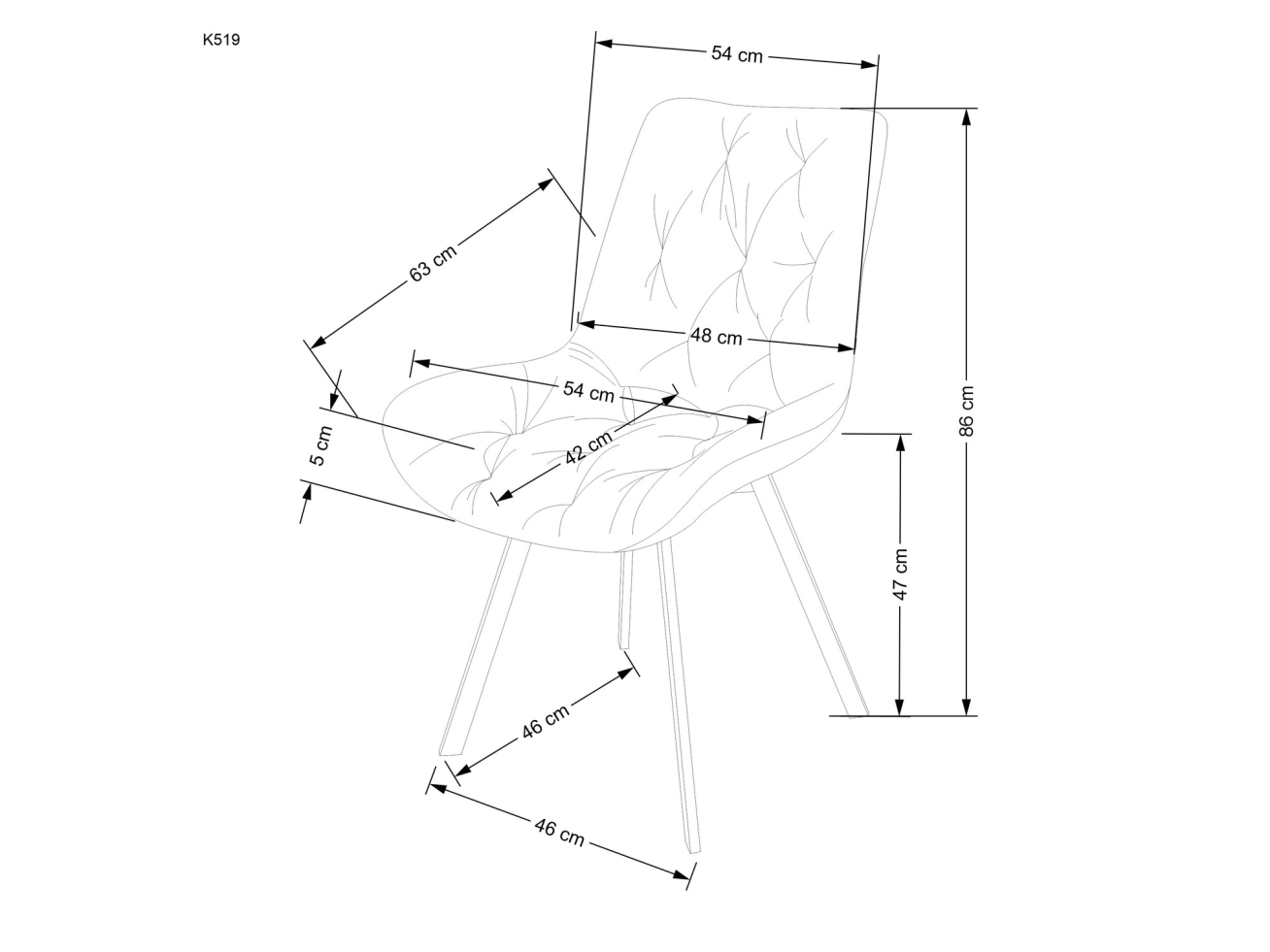 Sukamoji kėdė K-519 12