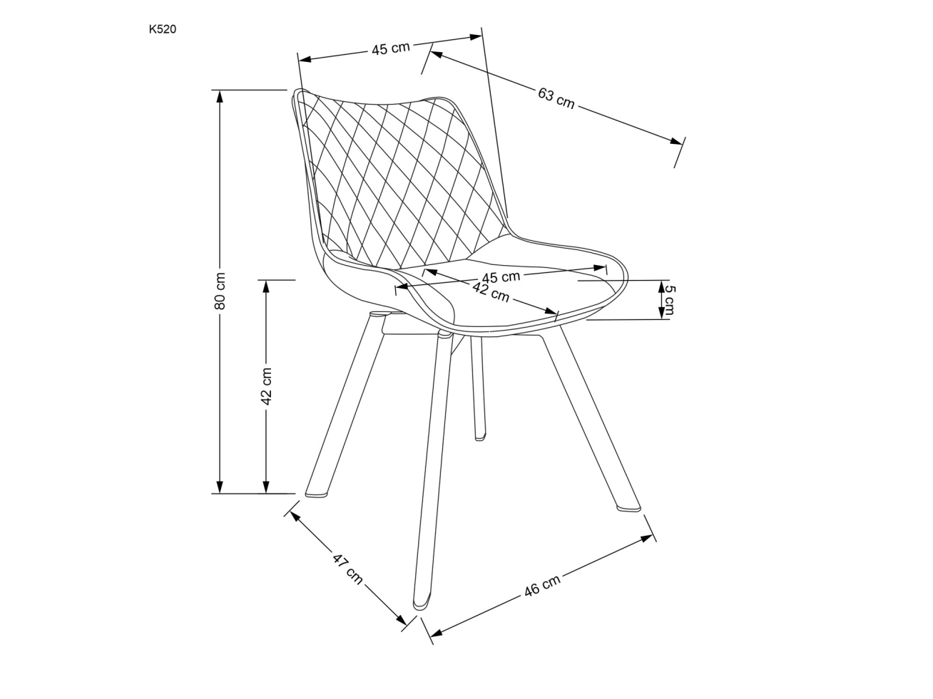 Sukamoji kėdė K-520 11 Sukamoji kėdė K-520 11
