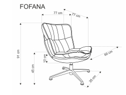 Sukamas fotelis FOFANA