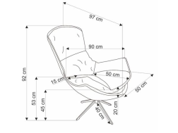 Sukamas fotelis LOBSTER