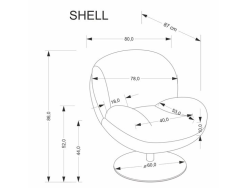 Sukamas fotelis SHELL