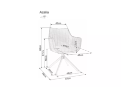 Sukamoji kėdė AZALIA VELVET