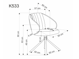 Sukamoji kėdė K-533