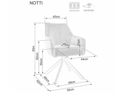 Sukamoji kėdė NOTTI BREGO