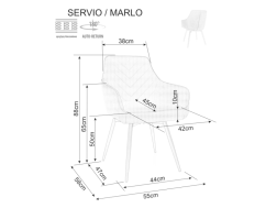 Sukamoji kėdė SERVIO BREGO