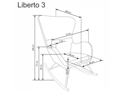 Supamas krėslas LIBERTO 3