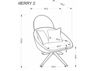 Sukamas fotelis MERRY 2