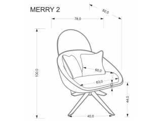 Sukamas fotelis MERRY 2