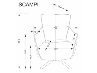 Sukamas fotelis SCAMPI