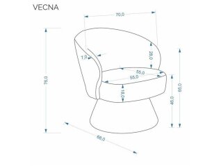 Sukamas fotelis VECNA