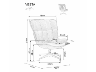Sukamas fotelis VESTA