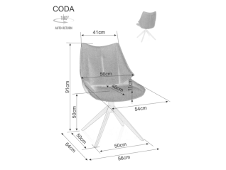 Sukamoji kėdė CODA VARDO