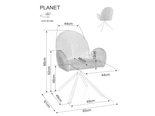 Sukamoji kėdė PLANET RAVEN
