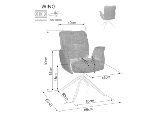 Sukamoji kėdė WING BREGO