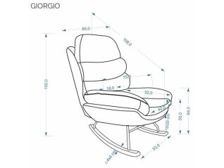 Supamas krėslas GIORGIO