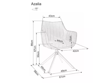Sukamoji kėdė AZALIA BREGO 6