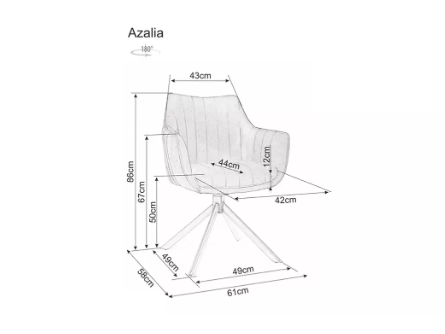 Sukamoji kėdė AZALIA D BREGO 8 Sukamoji kėdė AZALIA D BREGO 8