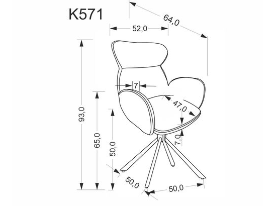 Sukamoji kėdė K-571 9