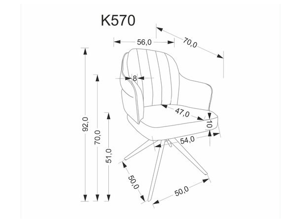 Sukamoji kėdė K-570 10