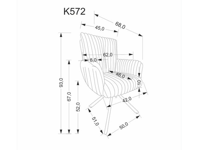 Sukamoji kėdė K-572 10 Sukamoji kėdė K-572 10