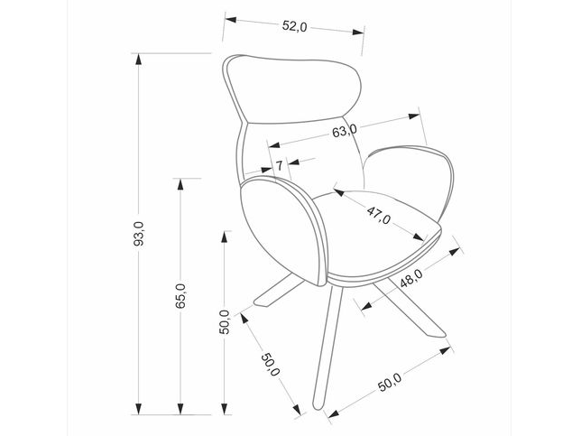 Sukamoji kėdė K-585 11 Sukamoji kėdė K-585 11