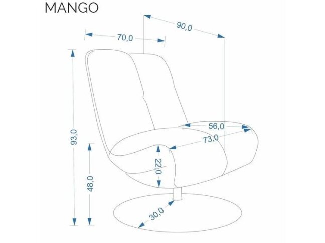 Sukamas fotelis MANGO 2 Sukamas fotelis MANGO 2