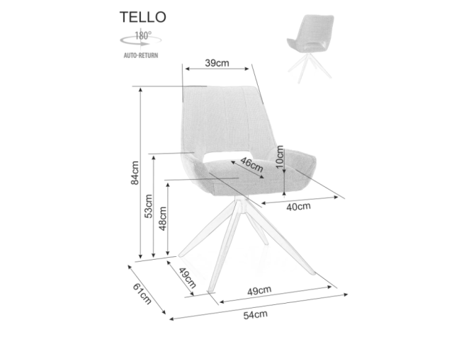 Sukamoji kėdė TELLO BJORN 5